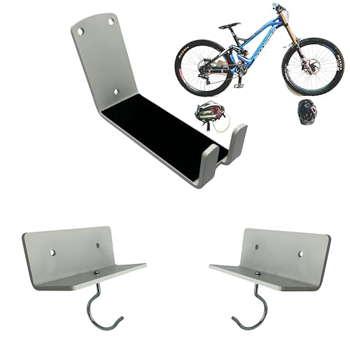 XMTBSTYLE - Soporte Bicicletas Pared - Soporte Bicicleta - Soporte Bicicleta Pared - Colgador Bicicleta Pared - Soporte Pared Bicicleta - Soporte Pared Bicicleta - Colgar Bicicletas (Blanco Mate)