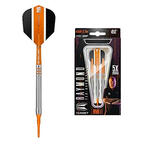 Target Darts Raymond Van Barneveld RVB 80 18G 80% Wolfram Softdarts-Set Dartpfeile Schwarz Cover