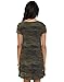 FV RELAY Women's Summer Casual Short Sleeve Camo Print Dresses Stretch Swing Dress for Work (M,Army Green)