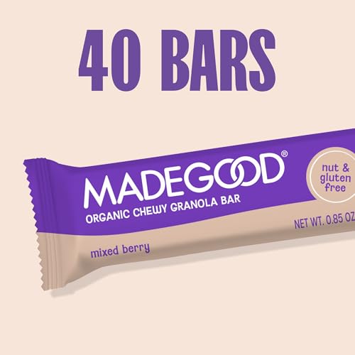 MadeGood Mixed Berry Chewy Granola Bars, 40-Count Bulk Snack Bars - image 8