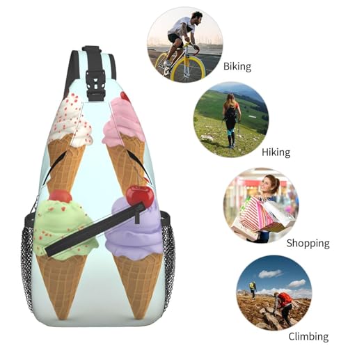 Bolso cruzado para pecho tipo sling negro miniatura 6
