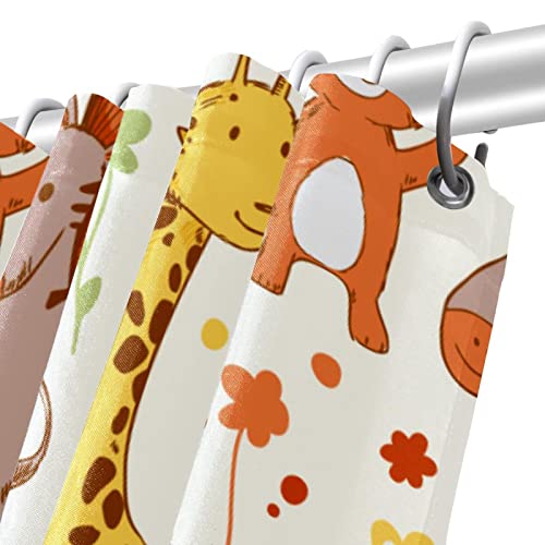 Rideau de douche imperméable anti-éclaboussures motif Afrique - 6