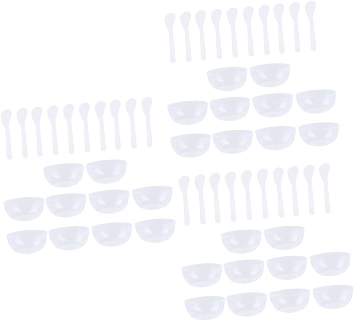 Tofficu 30pcs Crystal Mud Mixing Bowls Diy Supplies Mixing Bowls for Boys and Girls Safe Reusable Plastic