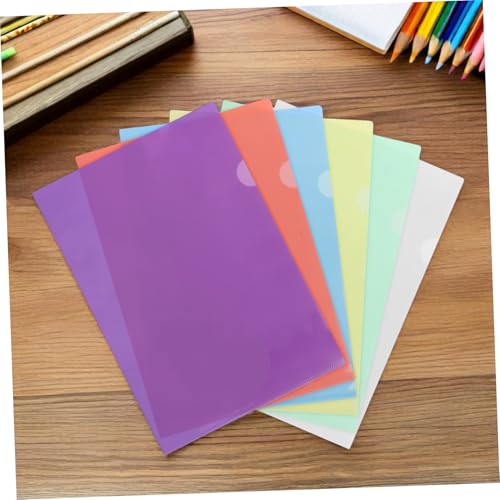 Dossiers plastiques multicolores A4 par 24 pièces imperméables pour documents