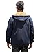 Uikue Fleece Hoodies for Men Heavyweight Winter Full-Zip Sweatshirt Sherpa Lined Hooded Thermal Jacket Flannel Thick Warm Coats(Navy,XXL)