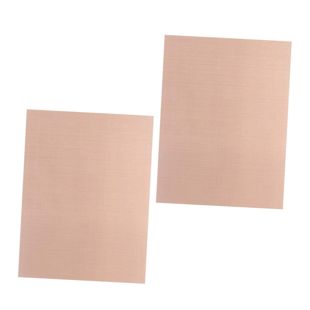 Gogogmee 2Pcs Copper Non Stick Bbq Grill Mat Heat Pad for Outdoor Cooking Portable Baking Sheet for Indirect Cooking Gas Electric Grills for Meats Veggies and More