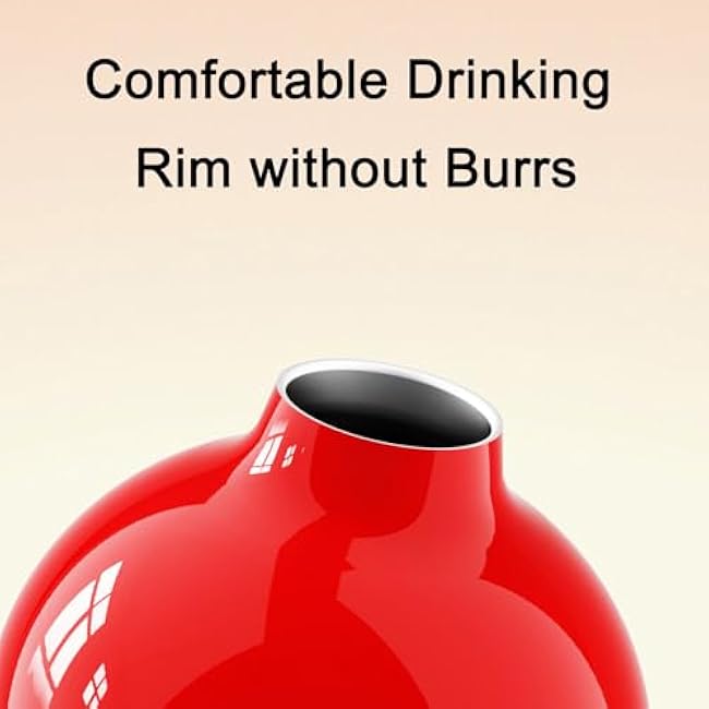 OTE 10OZ Gourd Bottle, 316 Stainless Steel Retro Style Gourd Water Bottle with Shoulder Strap, Portable and Durable, Sports Water Bottle for Outdoor and Indoor, Travel and Daily Use (Lake Blue)