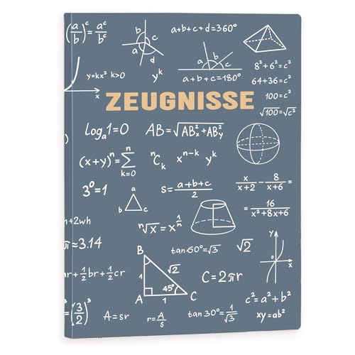 Zeugnismappe A4 mit 40 Klarsichthüllen Dokumentenmappe für Erwachsene Zeugnismappe Grundschule für Mädchen Jungen Sichtbuch für Zertifikate Urkunden Zeugnisse (Blau)