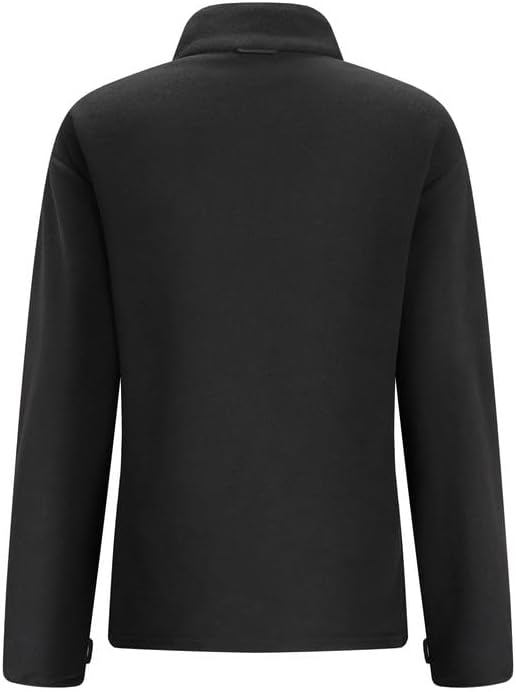 Brunotti Full‑Zip Fleece Jacket, Stand Collar Polar Fleece Coat, Warm Outerwear for Hiking Travel Daily Use image 5