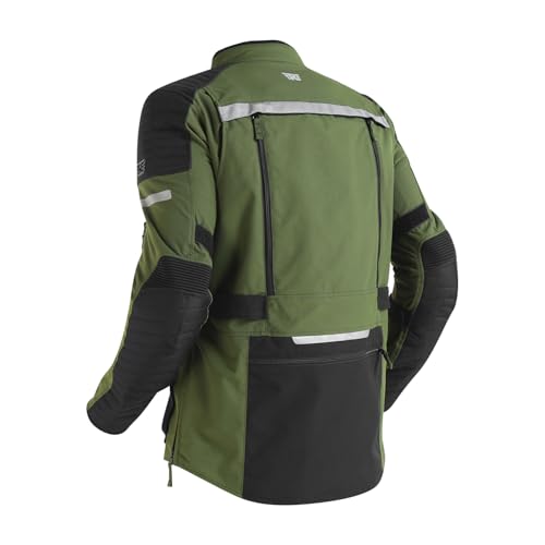 Image of Royal Enfield Nirvik V3 Riding Jacket | Protection: RE Ergo Pro Tech CE Level 2 at Shoulders & Elbows | Norman Tech CE Level 2 back protector, & XY CE Level 1 chest protectors | OLIVE S