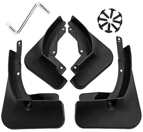 Image of Mud Flaps Mud Guards Fit for 2019-2021 HAVAL F7 / F7X, Front & Rear Mud Splash Guards Accessories - 4 Pc, Black