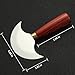 Coowolf Leather Knife with Wooden Handle, Leather Working Tools for Cutting Skiving and Trimming