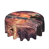 Zoom IMG-1 tnnutp tovaglia rotonda con tramonto