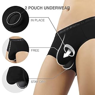 DAVID ARCHY Slip Boxer Uomo Modal con Patta Marsupio Separato Microfibra Multipack Mutande Funzione Doppie Tasche Intimo