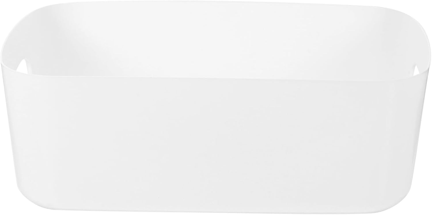 6pcs Storage Bins Large Plastic Baskets for Shelves Desktop Storage Box Cube Organizer for Home