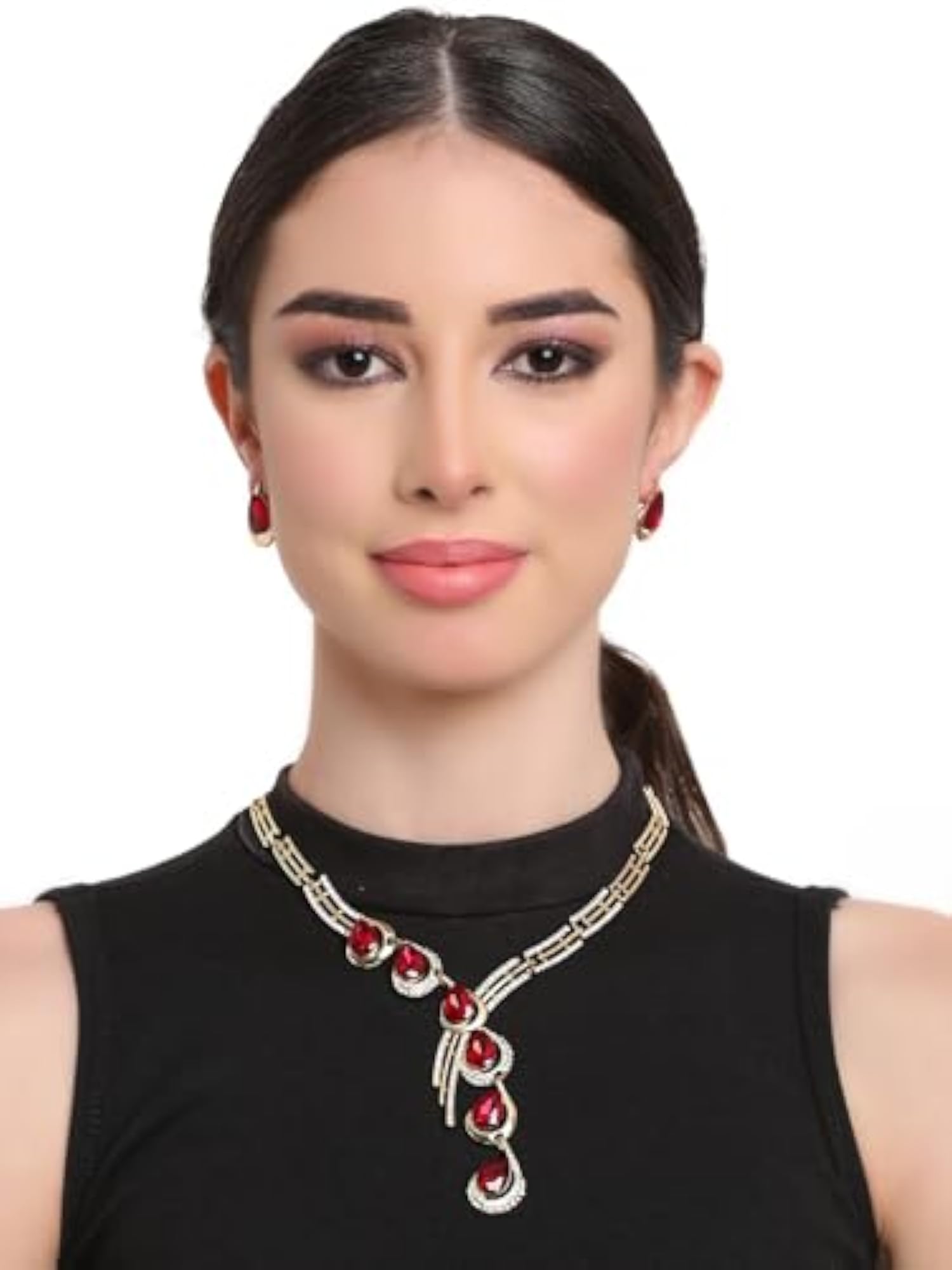 Chic Crystal Necklace Set for Women
