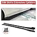 Compatible For Subaru Legacy 2017-2021 Car Styling Body Kit ABS Side Skirts Rocker Panels Side Skirt Extension Rocker Panel Splitters Lip(Carbon Fiber Look)