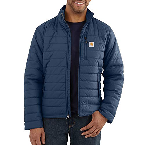 Carhartt Men's 102208 Rain Defender® Gilliam Jacket - Quilt Lined X-Large Dark Blue