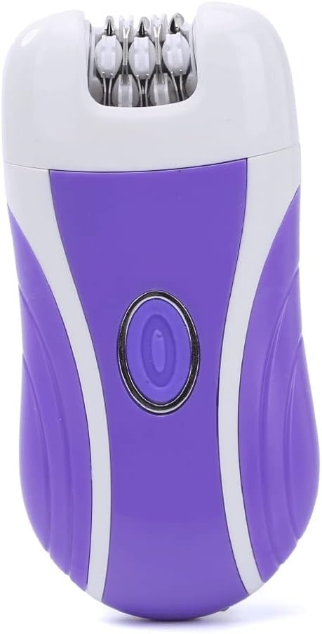 Epilator for Women,3 in 1 Hair Removal Epilator with Epilator Head & Shaver Head, Electric Cordless Hair Shaver Portable Painless Epilator Hair Removal (Color : Purple)