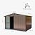 Dyncan Solves Storage Needs with Outdoor Metal Shed, 10'x8' Brown Storage House with Lockable Double Door for Garden, Backyard, Lawn