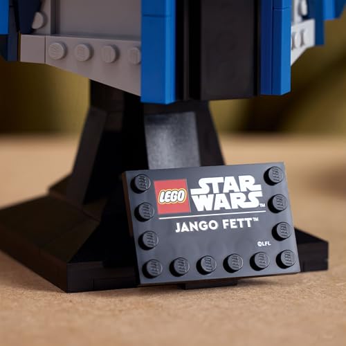 Image of LEGO Star Wars Jango Fett Helmet, Buildable Model Kit for Adults 75408