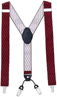 MASADA men's Braces , suspender with strong clips - smoothly adjustable 3.5 cm wide fits for up to 195 cm body height