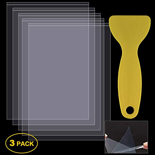 ABOAT SLA/LCD FEP - Película de liberación para impresora 3D de resina fotón, 200 x 140 x 0,15 mm, con 1 espátulas de plástico de repuesto (5 unidades, 200 x 140 x 0,15 mm)