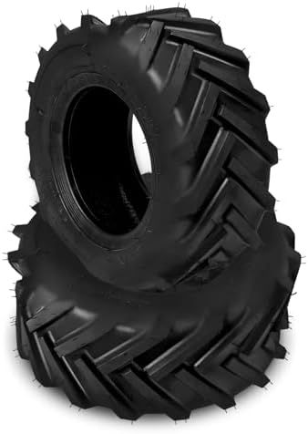 SUNROAD 2Pcs 16x6.50-8 Lawn Garden Mower Tractor Tires 16x6.5x8 Turf ...