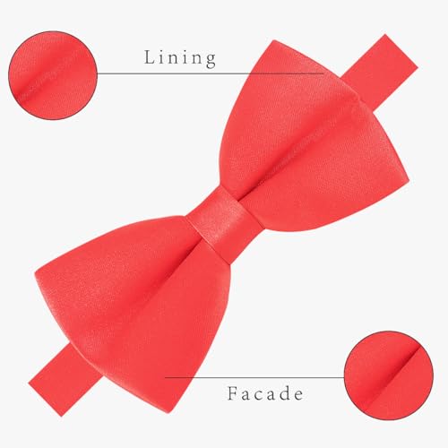 Image of AUSKY Elegant Adjustable Pre-tied bow ties for Men Boys Party,Business or Daily Wear