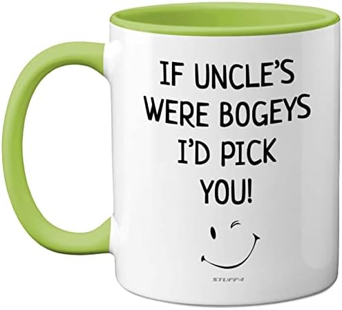 Uncle Mug - Uncle Birthday, Fathers Day Mug Gifts, Christmas Present, 11oz Ceramic Dishwasher Safe Coffee Mugs Cup, Uncles Gifts from Nephew Niece, Cute Mugs, Funny Mugs, Made in UK