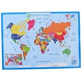 Cartes du monde pour enfants : avec ces affiches, vos enfants peuvent apprendre, les pays, les rivières et plus , cartes pour enfants