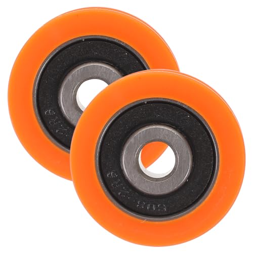 Alipis Replacement Roller Bearings for 1-1/2 Diameter Nylon Ball Bearings for Skateboard Glass Door Double Convex Design