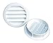 Maurice Franklin Louver-1" Round White Polypropylene Plastic Louver with Insect Screen System (Priced Per Bag of 6). 1" PLW-100