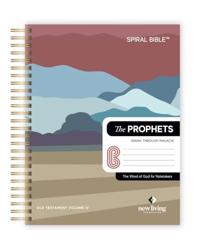 Spiral Bible? NLT New Living Translation The Prophets | �X�p�C�����Ԃ��X�s���`���A���R���p�j�I��&�W���[�i�� ��l&�e�B�[������ | �C�U���}���L�̖{�t�� | 8.5�C���` x 11�C���`�̃m�[�g�A3