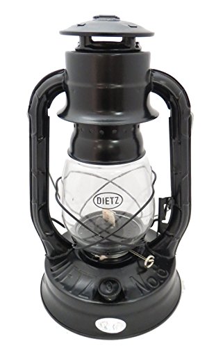 Lanterne à huile Dietz 8 Air Pilot tempête noire vintage luminaire d'ambiance extérieur