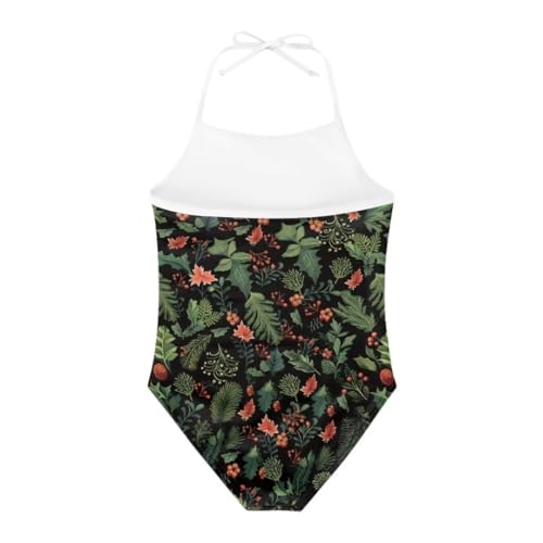 Image of Christmas Holiday One-Piece Swimsuits Beach Swimwear Bathing Suit for 3-10 Years Girls