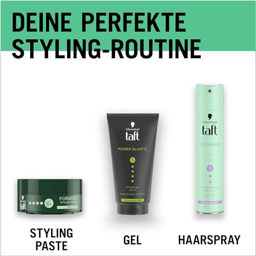 Schwarzkopf TAFT Forming Paste (75ml) - Haarstyling für Unvollendete Looks, Schonend für Haar und Kopfhaut, Vegane Haar-Paste