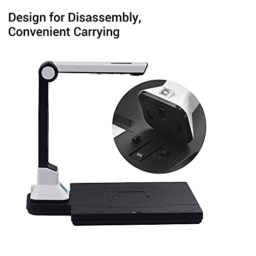 Domary BK50 Scanner portátil de alta definição de 10 megapixels Tamanho de captura A4 Câmera de docu