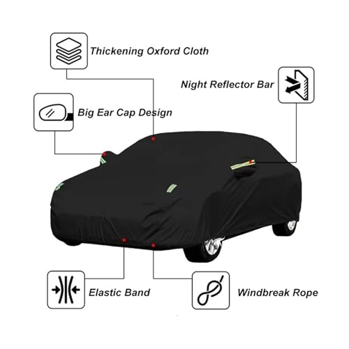 Bâche auto tous temps Cadillac CT6 imperméable avec protection UV extérieure - 6