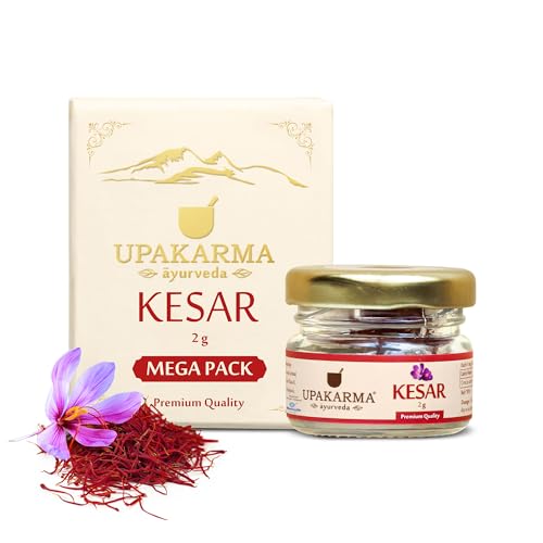 Image of UPAKARMA Original Kashmiri Kesar /Saffron | Handpicked Pure Finest Grade | 2 Gram- Pack of 1