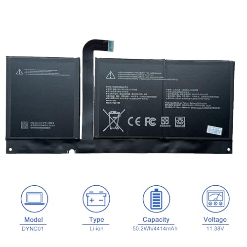 Image of JOTACT DYNC01 96BTA016H 50.2Wh Laptop Battery Compatible with Microsoft Surface Pro 8 1983 1982 Series 96BTA015H 11.38V 4414mAh