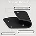 Travelambo 8 Pack Luggage Tags Faux Leather for Suitcases Travel Bag Labels Travel Accessories Essential with Protection Cover ID (Black)