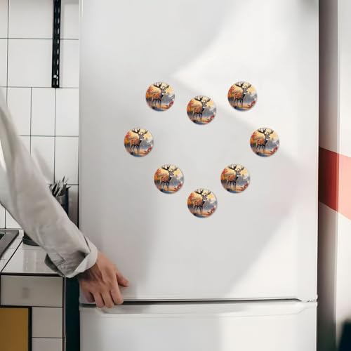 Imán Decorativo Redondo para Refrigerador en Acrílico miniatura 7