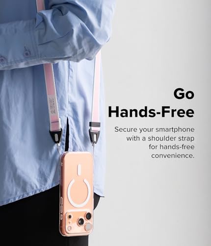 Image of Ringke Shoulder Strap [Dual-Ended Design] Adjustable Crossbody Strap, Anti-Theft Neck Lanyard for iPhone /Galaxy /Pixel Phone Cases, Cameras, etc