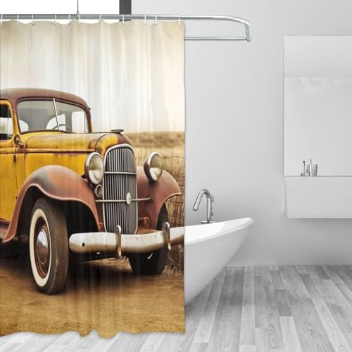Rideau de douche lavable imperméable 183x183 rideau de bain voiture - 4
