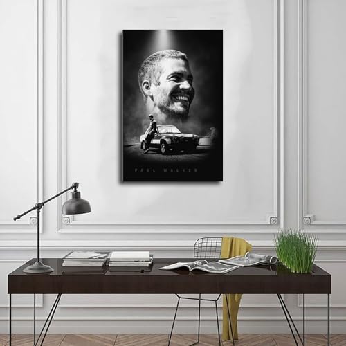 Poster Paul Walker déco murale toile encadrée sans plis