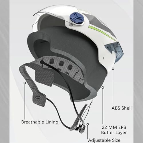 Casco de moto vintage ECE con visera ajustable de diseño jet universal 3