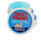 Tacky Finger Fingertip Moistener (Pack of 3) – Odor-Free, Non-Toxic Gel for Counting, Sorting & Filing – Non-Skid Grip Pad Base, Easy-Open Lid