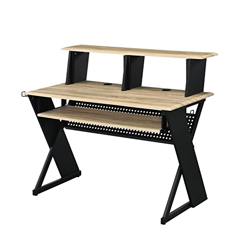 Acme Rectangular Music Desk with Earphone Rack