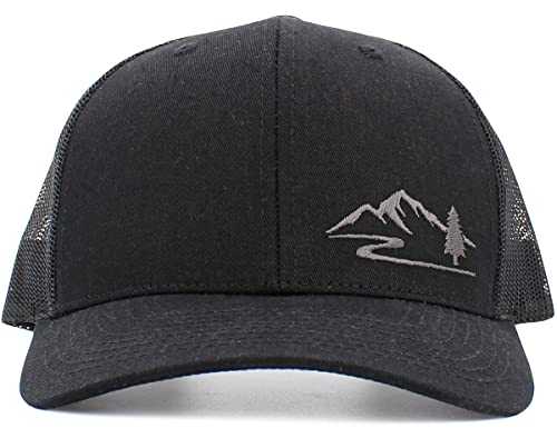 Image of KBETHOS Men's Women's Explore The Outdoors Mountains Scenery Unisex Trucker Baseball Cap